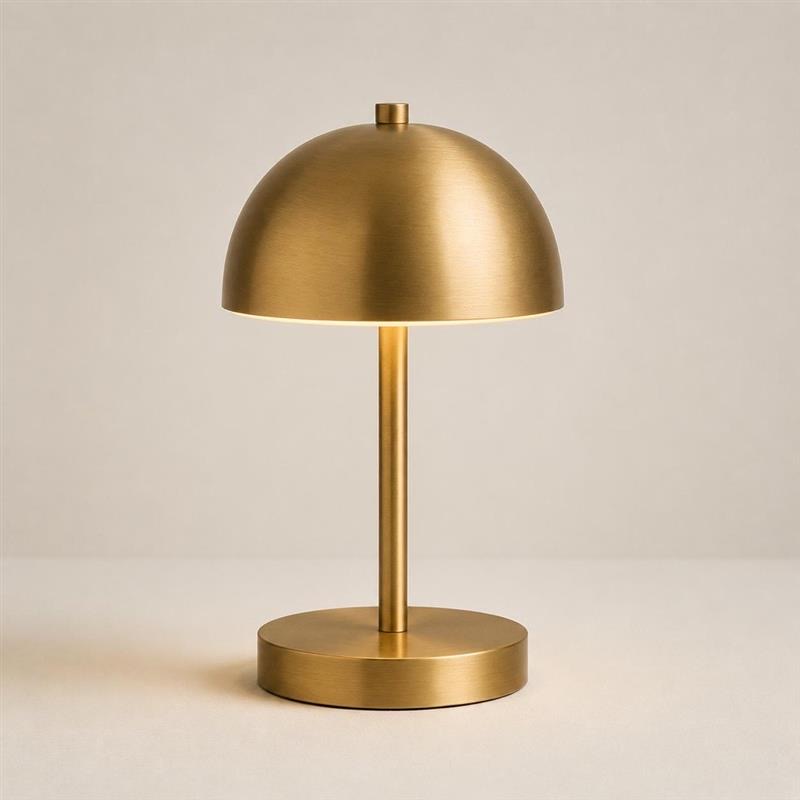 Dome Table Lamp in Brushed Brass